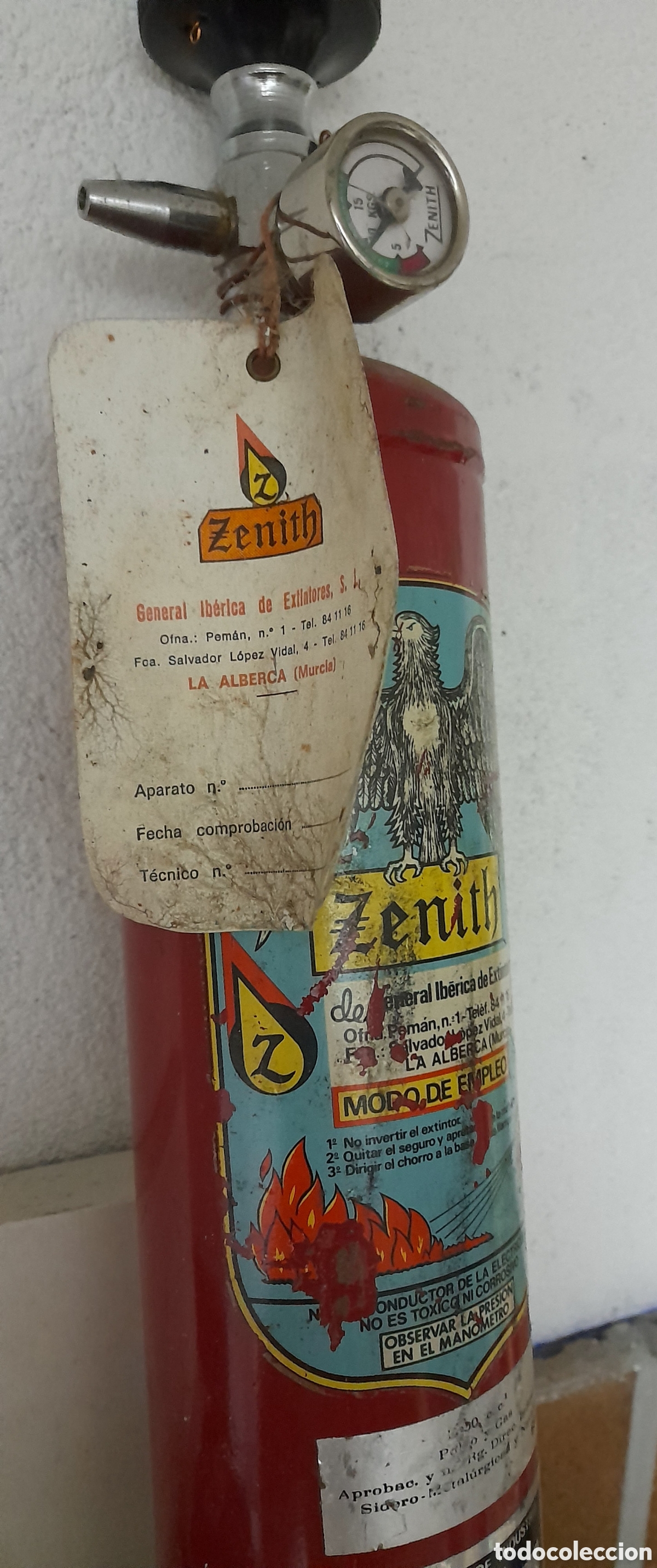 Coleccionismo: Extintor antiguo - Foto 7