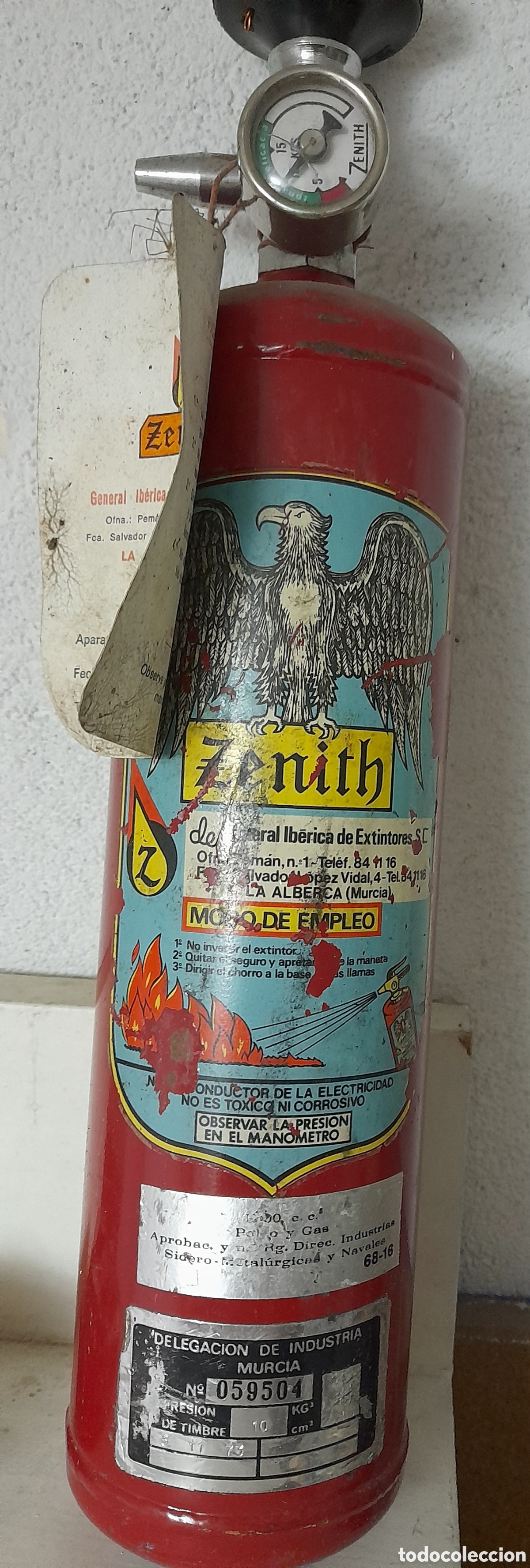 Coleccionismo: Extintor antiguo - Foto 9