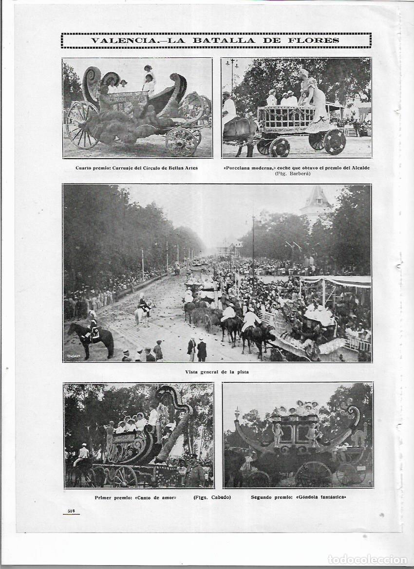 Collezionismo: A&Ntilde;O 1914 RECORTE PRENSA VALENCIA BATALLA DE FLORES GRAN CABALGATA CARROZAS CARRUAJES