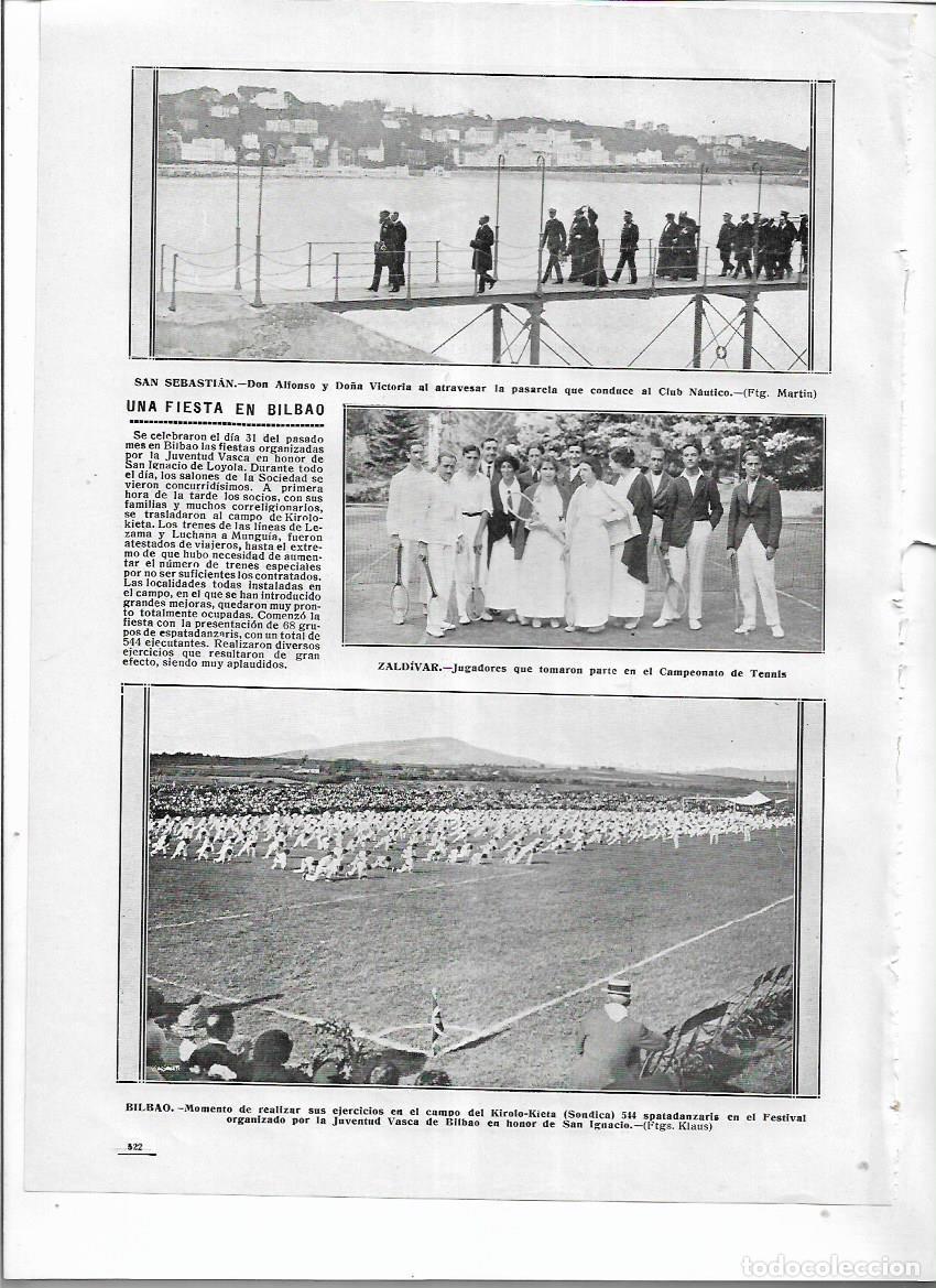 Collezionismo: A&Ntilde;O 1914 RECORTE PRENSA ZALDIVAR JUGADORES PARTICIPANTES CAMPEONATO DE TENIS