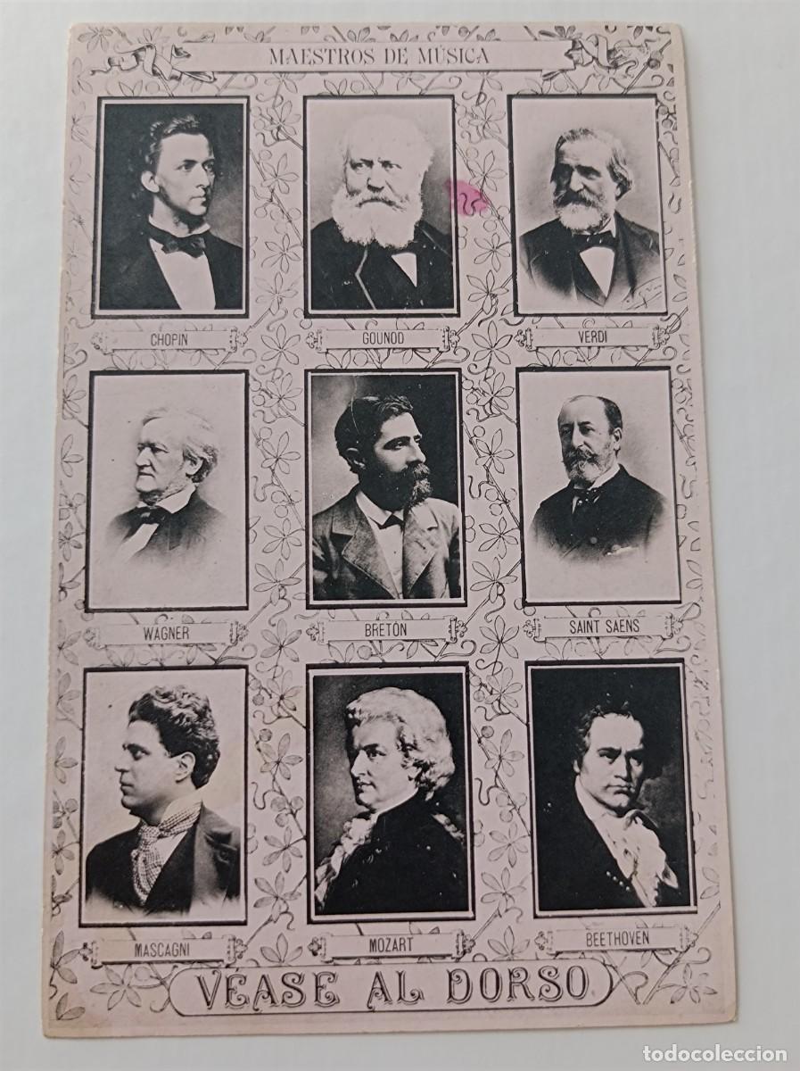 Coleccionismo: PUBLICIDAD LICOR EXCELSIOR CARBONELL Y FAUTHOUX GRAO DE VALENCIA - FOTOTIPIA MAESTROS DE M&Uacute;SICA