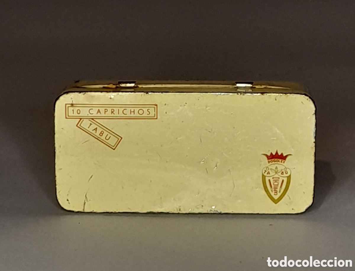 Coleccionismo: Peque&ntilde;a lata serigrafiada de tabaco