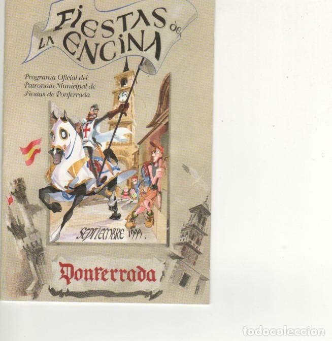 Coleccionismo: Programa Fiestas de La Encina Ponferrada 1999.