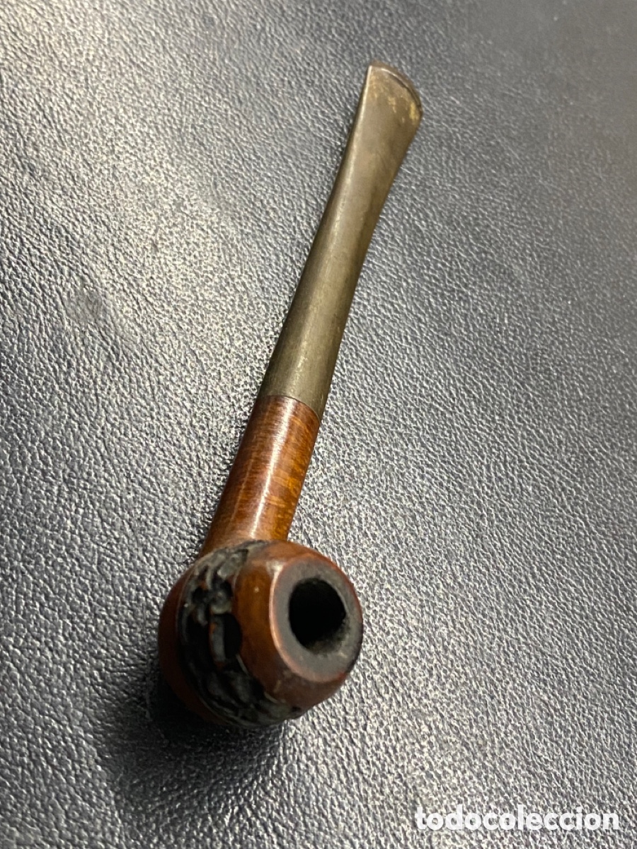 Coleccionismo: ANTIGUA PIPA DE MADERA FUMAR - Foto 4
