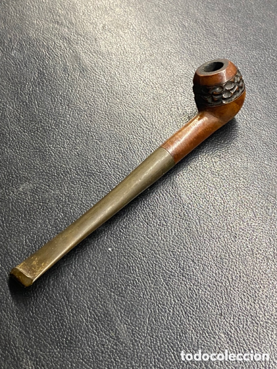 Coleccionismo: ANTIGUA PIPA DE MADERA FUMAR - Foto 5