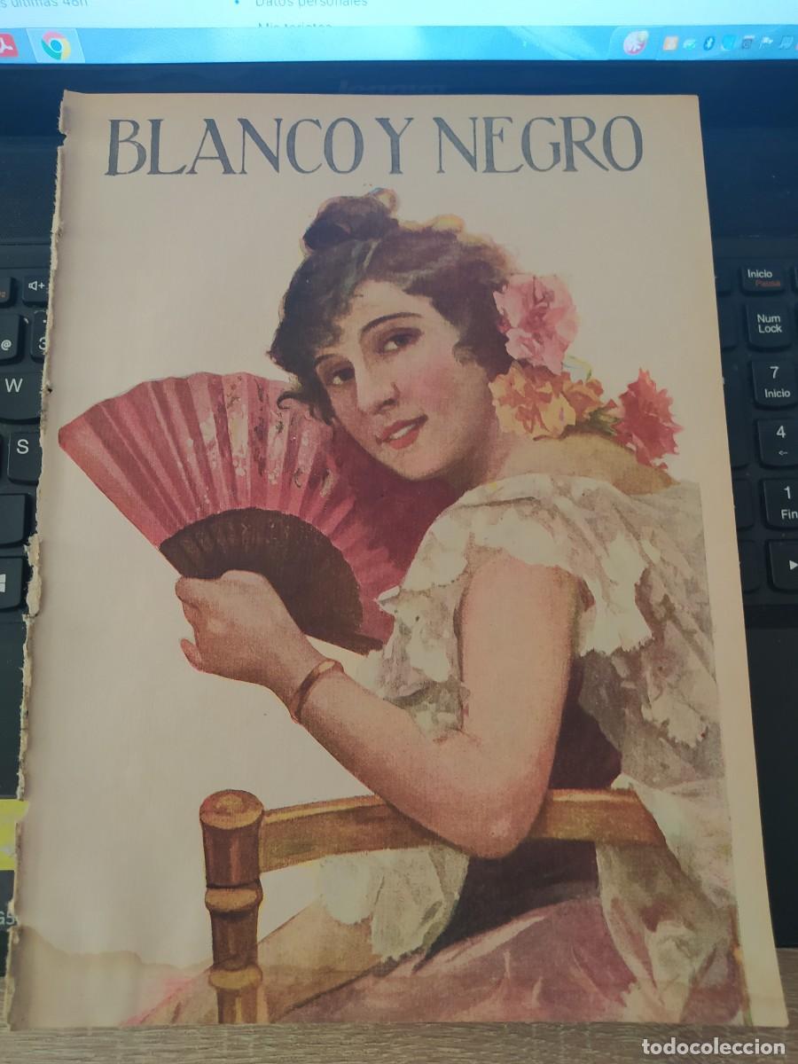 Coleccionismo: 1918. PORTADA DE BLANCO Y NEGRO. TRAJE DE FLAMENCA. 21