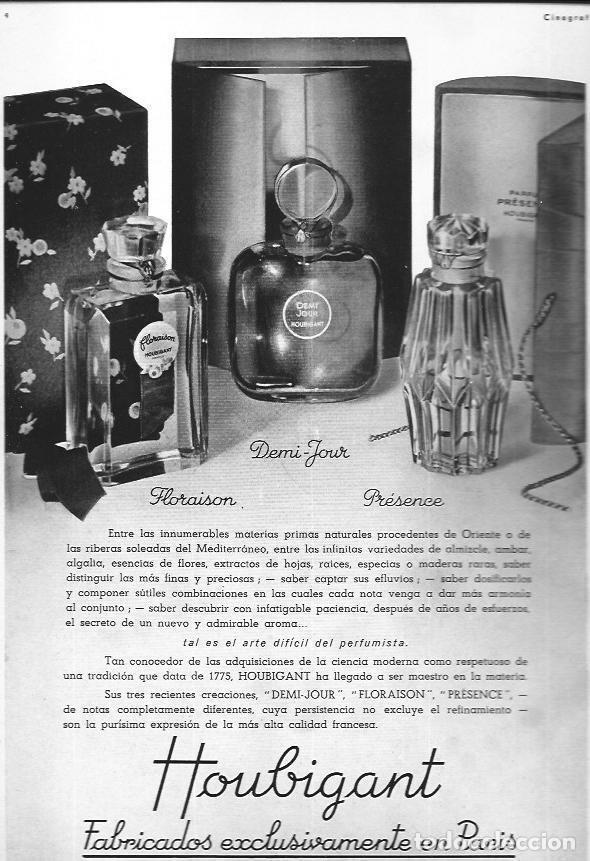 Coleccionismo: LAMINA 30143: Publicidadd de perfumes Houbigant de Paris
