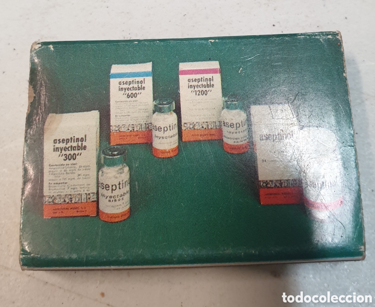 Coleccionismo: Caja cerillas publicidad medicina Aceptinol