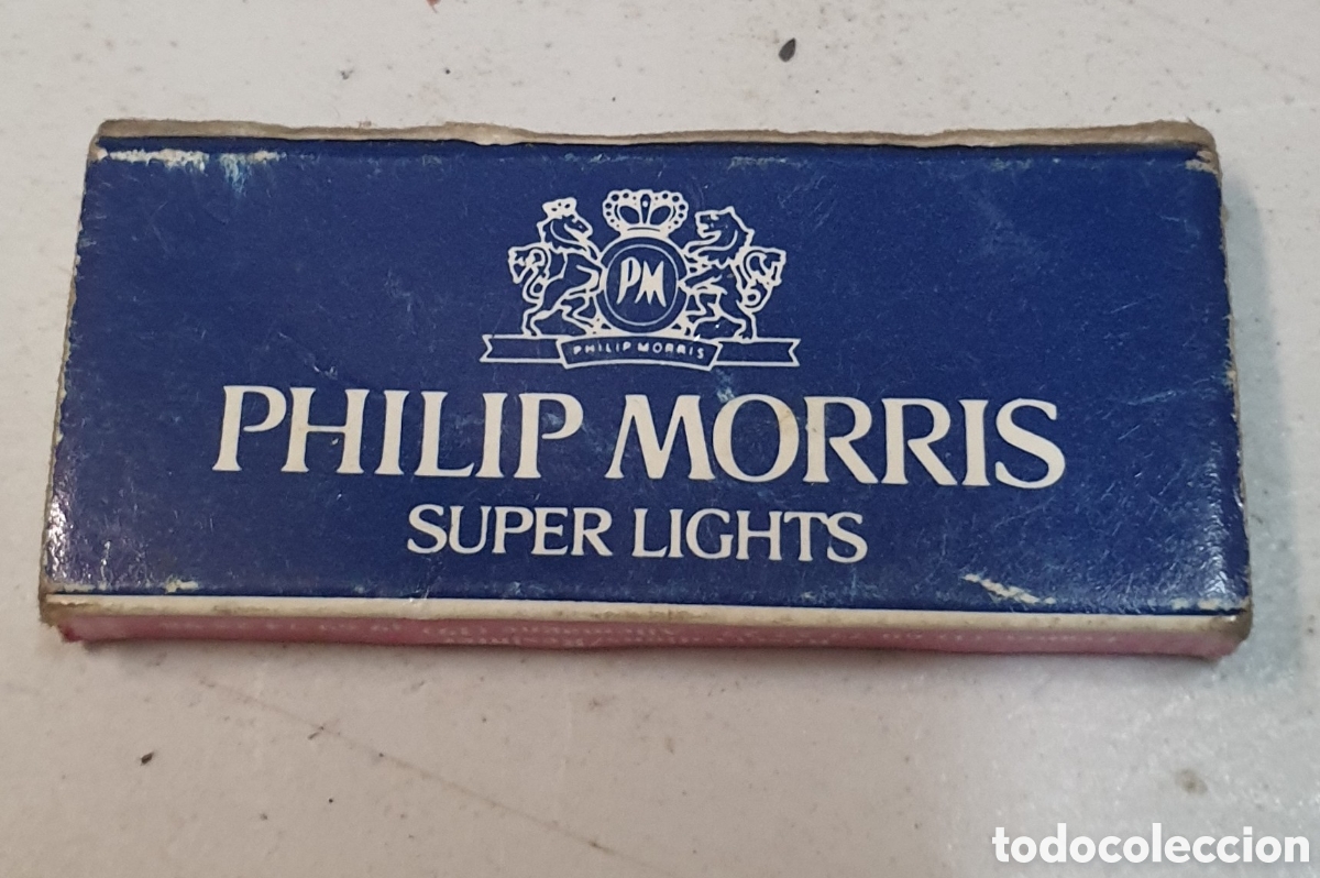 Coleccionismo: Caja cerillas publicidad Philip Morris publicidad hotel