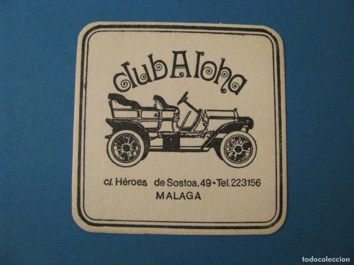 Coleccionismo: POSAVASOS CLUB ALOHA, MALAGA.