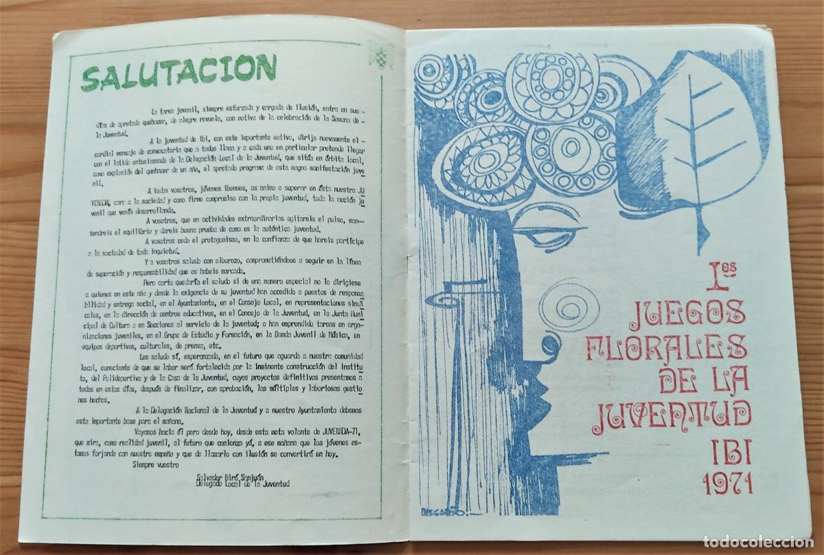 Coleccionismo: PROGRAMA DE LA JUVENADA 71, SEMANA DE LA JUVENTUD DE IBI (ALICANTE) - Foto 4