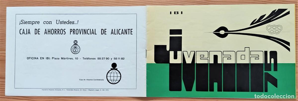 Coleccionismo: PROGRAMA DE LA JUVENADA 75, SEMANA DE LA JUVENTUD DE IBI (ALICANTE) - Foto 2
