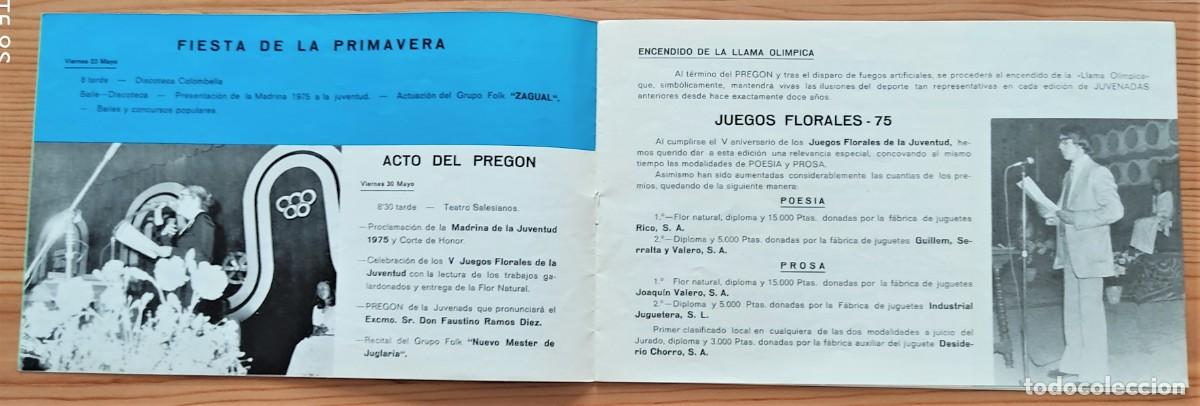 Coleccionismo: PROGRAMA DE LA JUVENADA 75, SEMANA DE LA JUVENTUD DE IBI (ALICANTE) - Foto 4