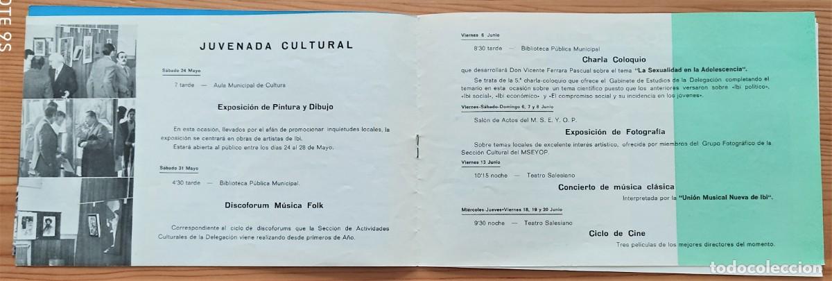 Coleccionismo: PROGRAMA DE LA JUVENADA 75, SEMANA DE LA JUVENTUD DE IBI (ALICANTE) - Foto 5