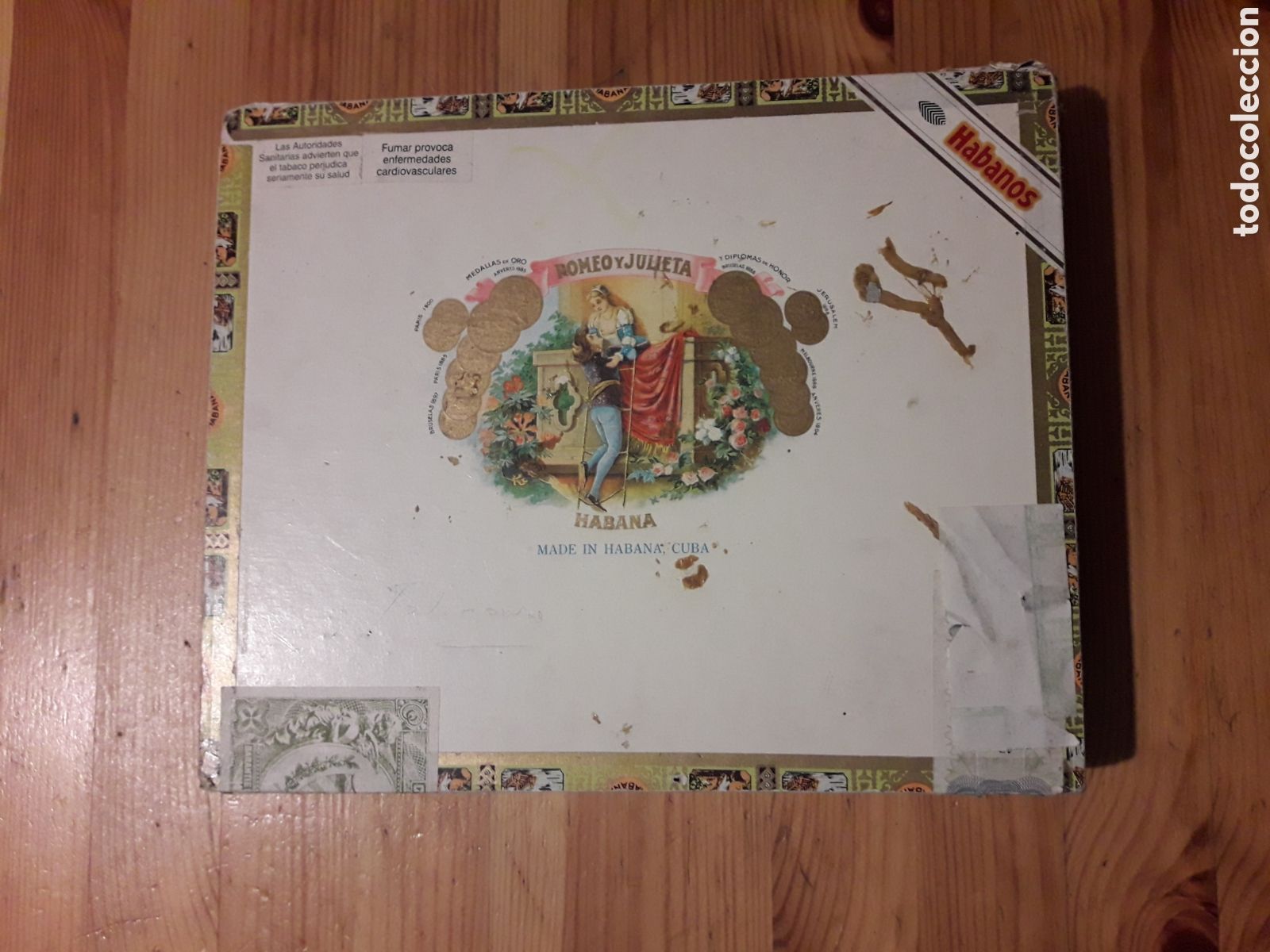 Coleccionismo: Caja Romeo y Julieta Puros vacia Habana Cuba Churchills