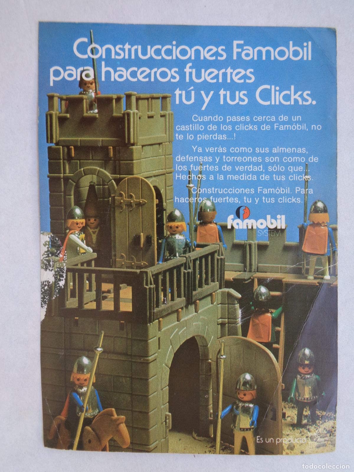 Coleccionismo: HOJA DE REVISTA CON ANUNCIO PUBLICITARIO DE CONSTRUCCIONES CLICKS DE FAMOBIL . A&Ntilde;OS 70