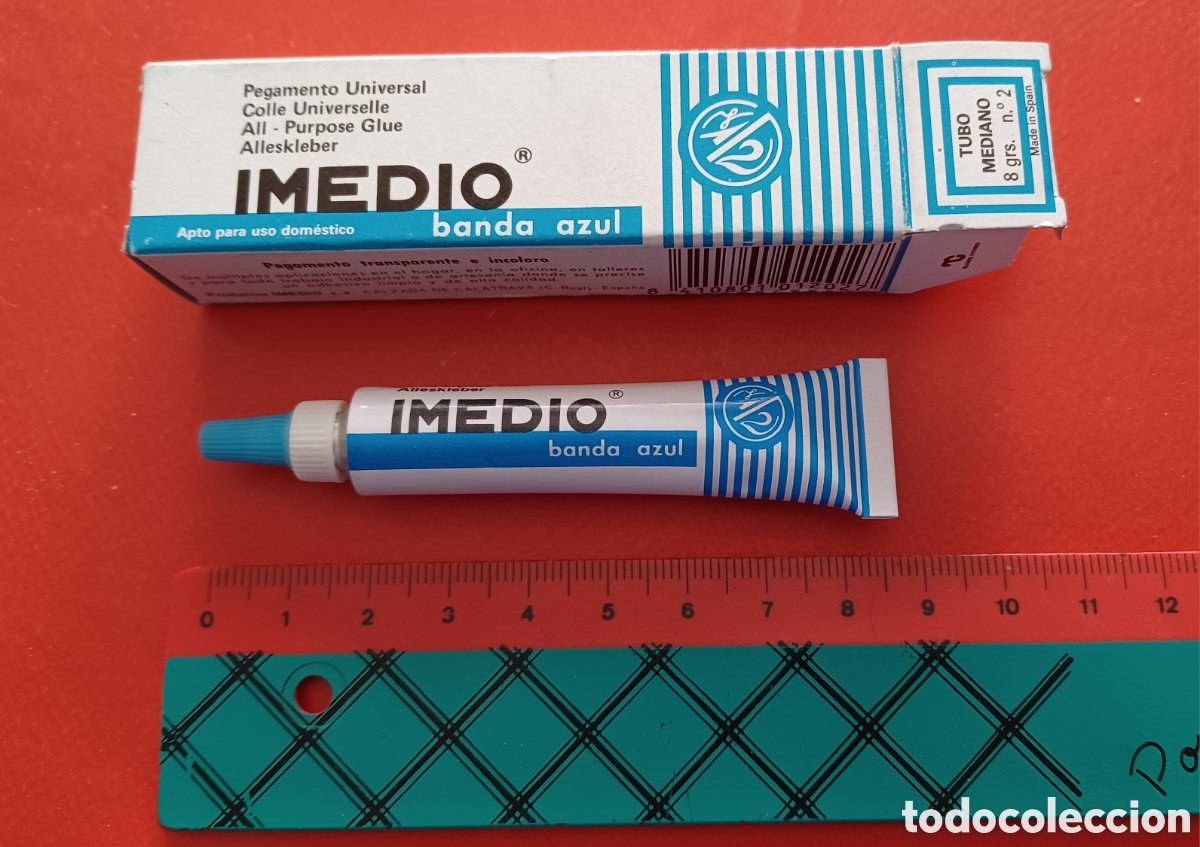 Mítico tubo de pegamento Imedio, el tubo pequeño nº 1 perfecto estado