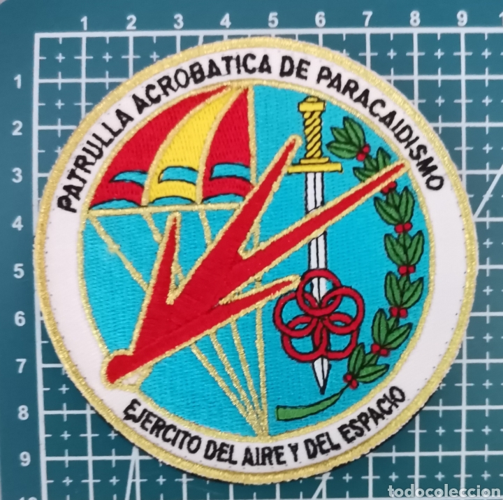 Coleccionismo: Parche bordado PAPEA PATRULLA ACROB&Aacute;TICA PARACAIDISMO EJ&Eacute;RCITO DEL &Aacute;IRE Y DEL ESPACIO ESPA&Ntilde;A