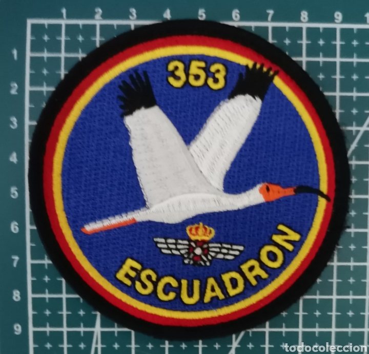 Coleccionismo: PARCHE BORDADO ALA 35 353 ESCUADR&Oacute;N BASE A&Eacute;REA DE GETAFE EJ&Eacute;RCITO DEL &Aacute;IRE Y DEL ESPACIO ESPA&Ntilde;A