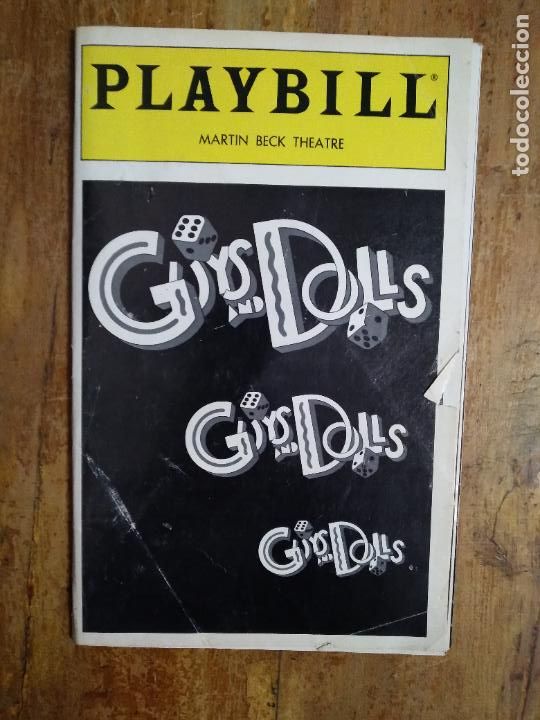 Collecting paper: Playbill &rdquo;GUYS and DOLLS&rdquo; MARTIN BECK Theatre NOVIEMBRE 1992599FOLLETO TEATRRO