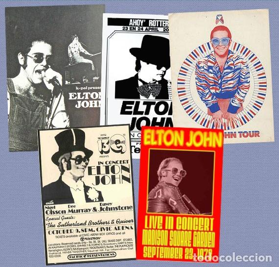 Coleccionismo: ELTON JOHN 5 imanes deluxe para nevera