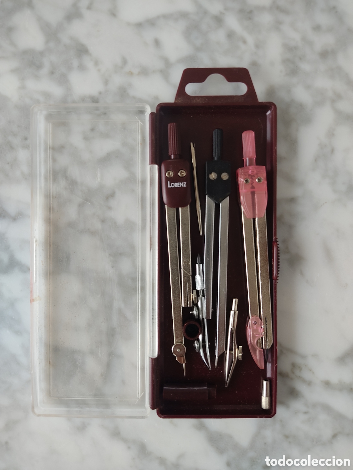 Coleccionismo: estuche con tres comp&aacute;s Lorenz - Foto 1