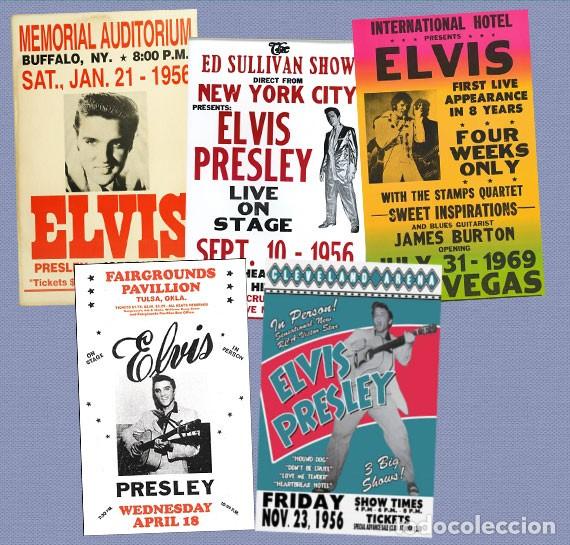 Coleccionismo: ELVIS PRESLEY 5 imanes deluxe para nevera