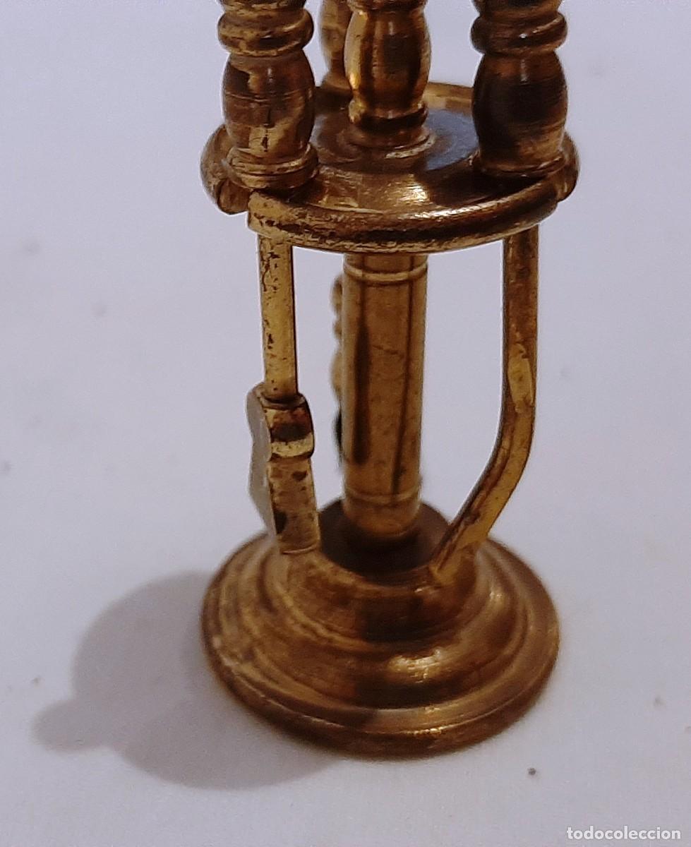 Coleccionismo: Miniatura juego de chimenea en bronce - Foto 2