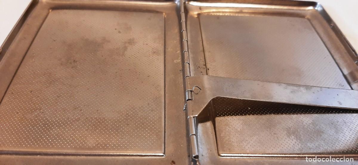 Coleccionismo: Pitillera vintage en acero inoxidable - Foto 6