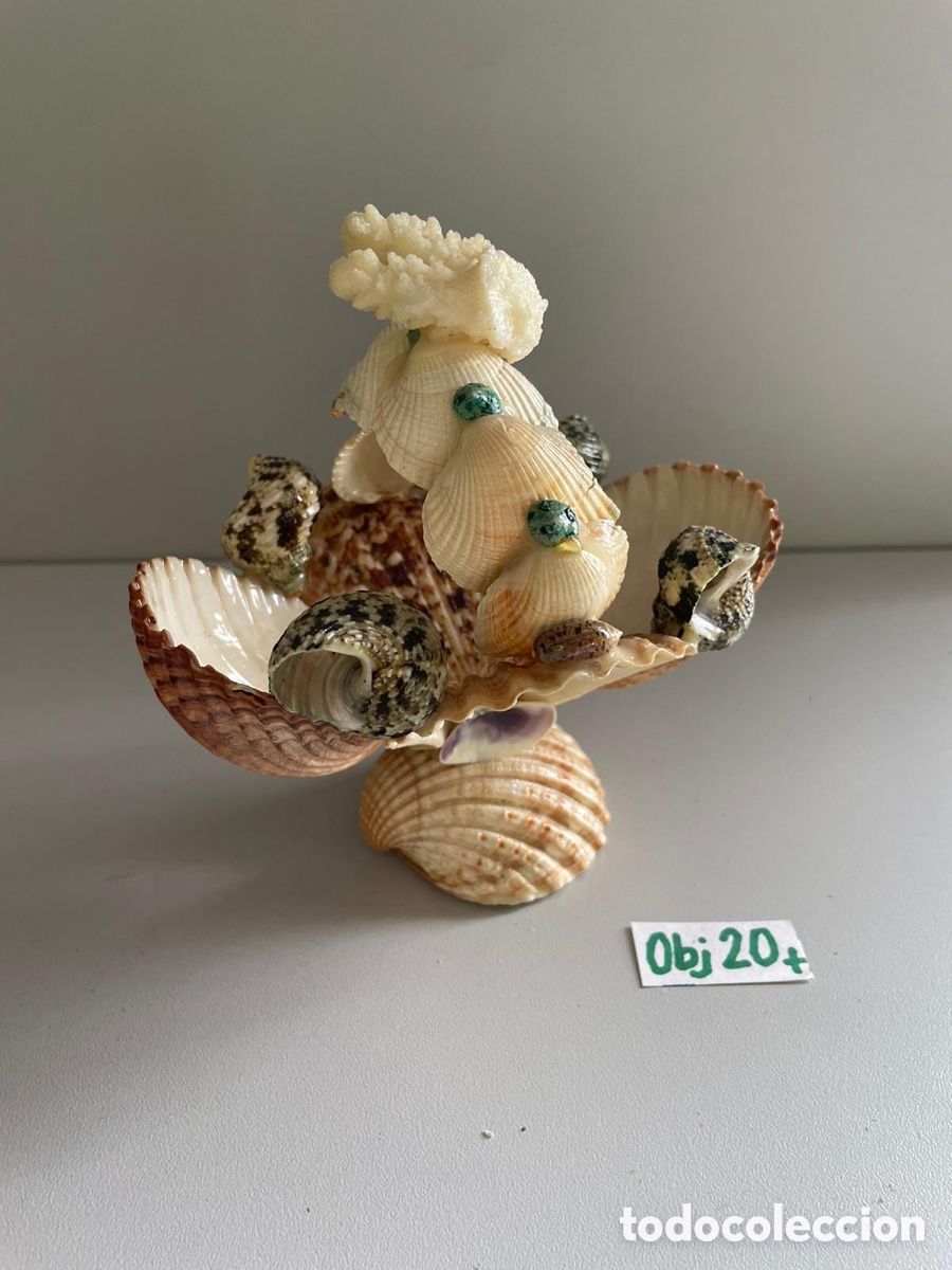 Coleccionismo: Figura de conchas vintage - Foto 1