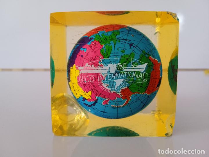 Coleccionismo: BOLA MUNDO EN METACRILATO - PUBLICIDAD NAVIERA NICO INTERNATIONAL