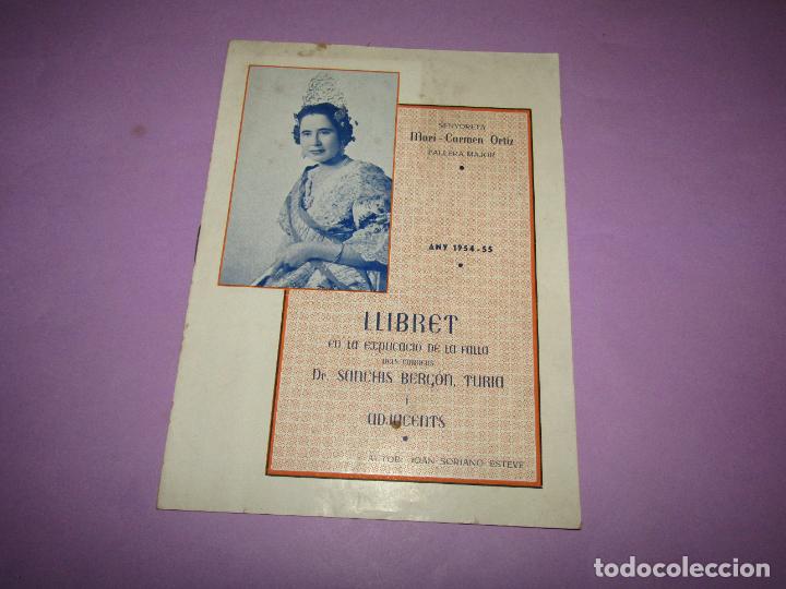 Collecting paper: Antiguo Llibret Fallas de la Falla Doctor Sanchis Berg&oacute;n, Turia y Adyacentes del A&ntilde;o 1954-55