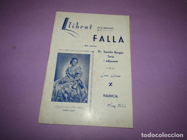 Coleccionismo: Antiguo Llibret Fallas de la Falla Doctor Sanchis Berg&oacute;n, Turia y Adyacentes del A&ntilde;o 1958