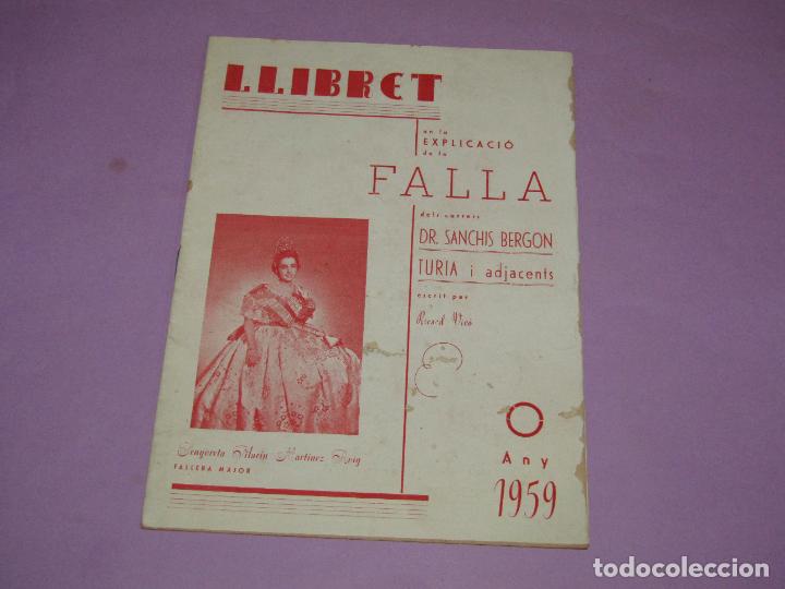 Collecting paper: Antiguo Llibret Fallas de la Falla Doctor Sanchis Berg&oacute;n, Turia y Adyacentes del A&ntilde;o 1959