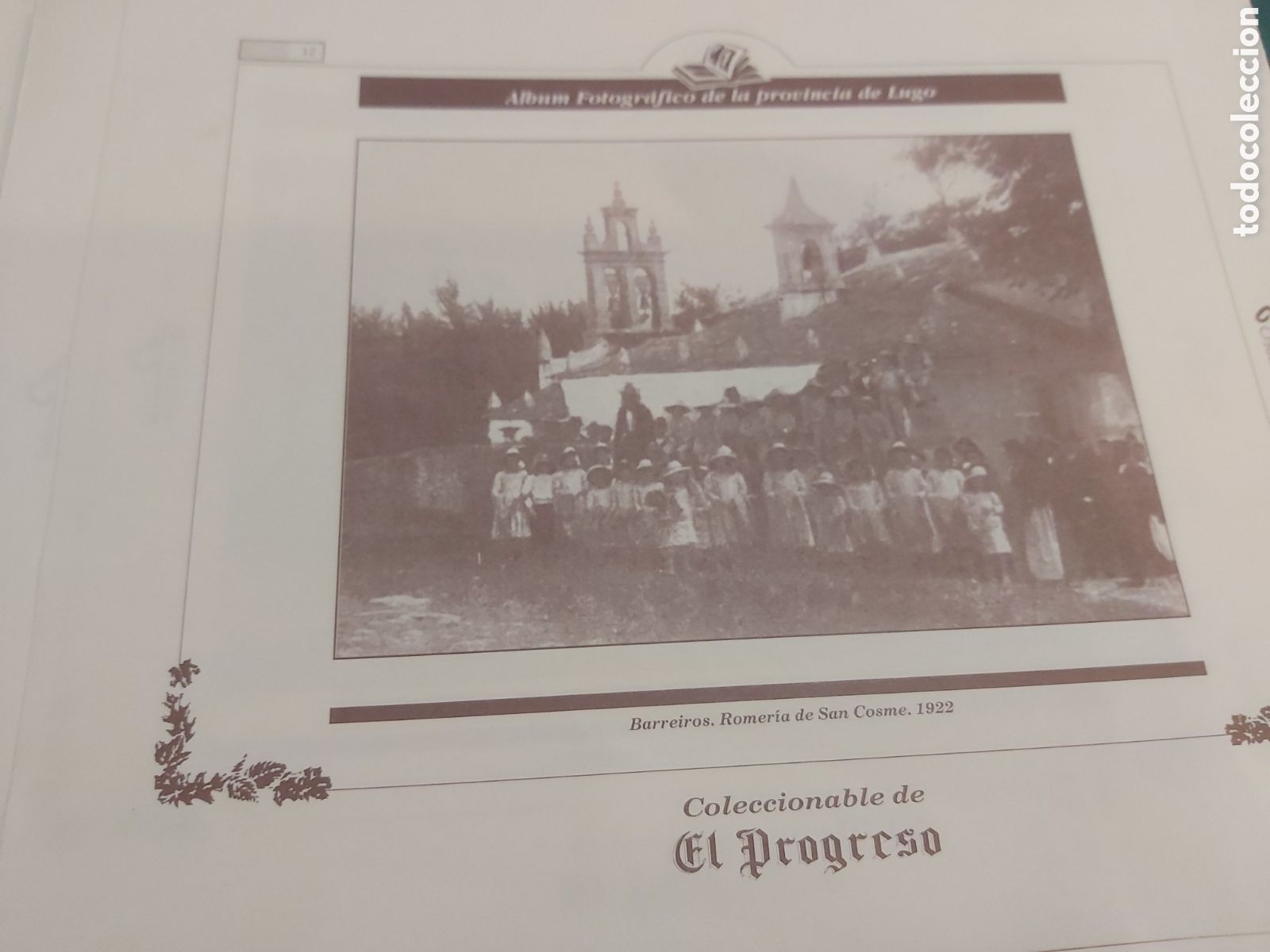 Collezionismo: Barreiros Lugo romer&iacute;a san Cosme 1923 l&aacute;mina