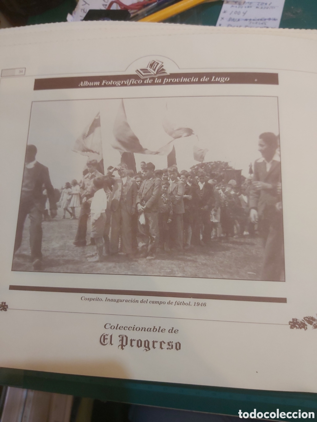 Collezionismo: Cospeito Lugo campo futbol 1946 l&aacute;mina