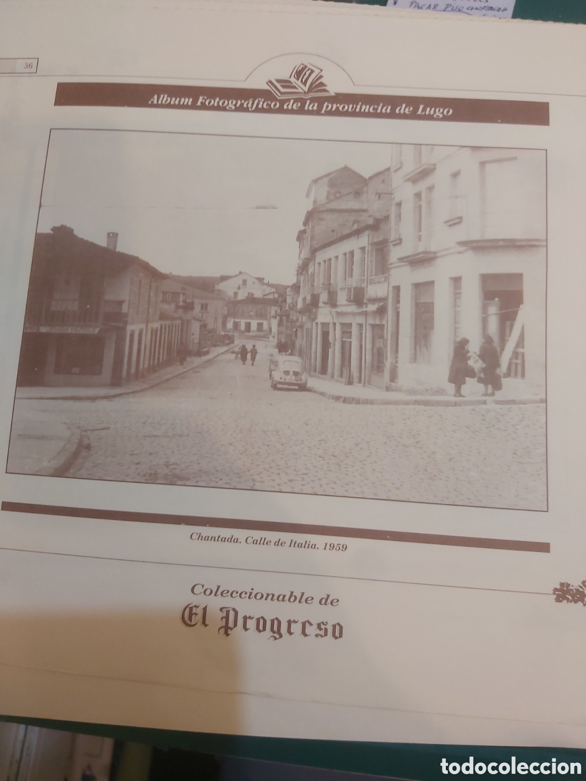 Collectionnisme: Chantada Lugo calle Italia 1959 l&aacute;mina