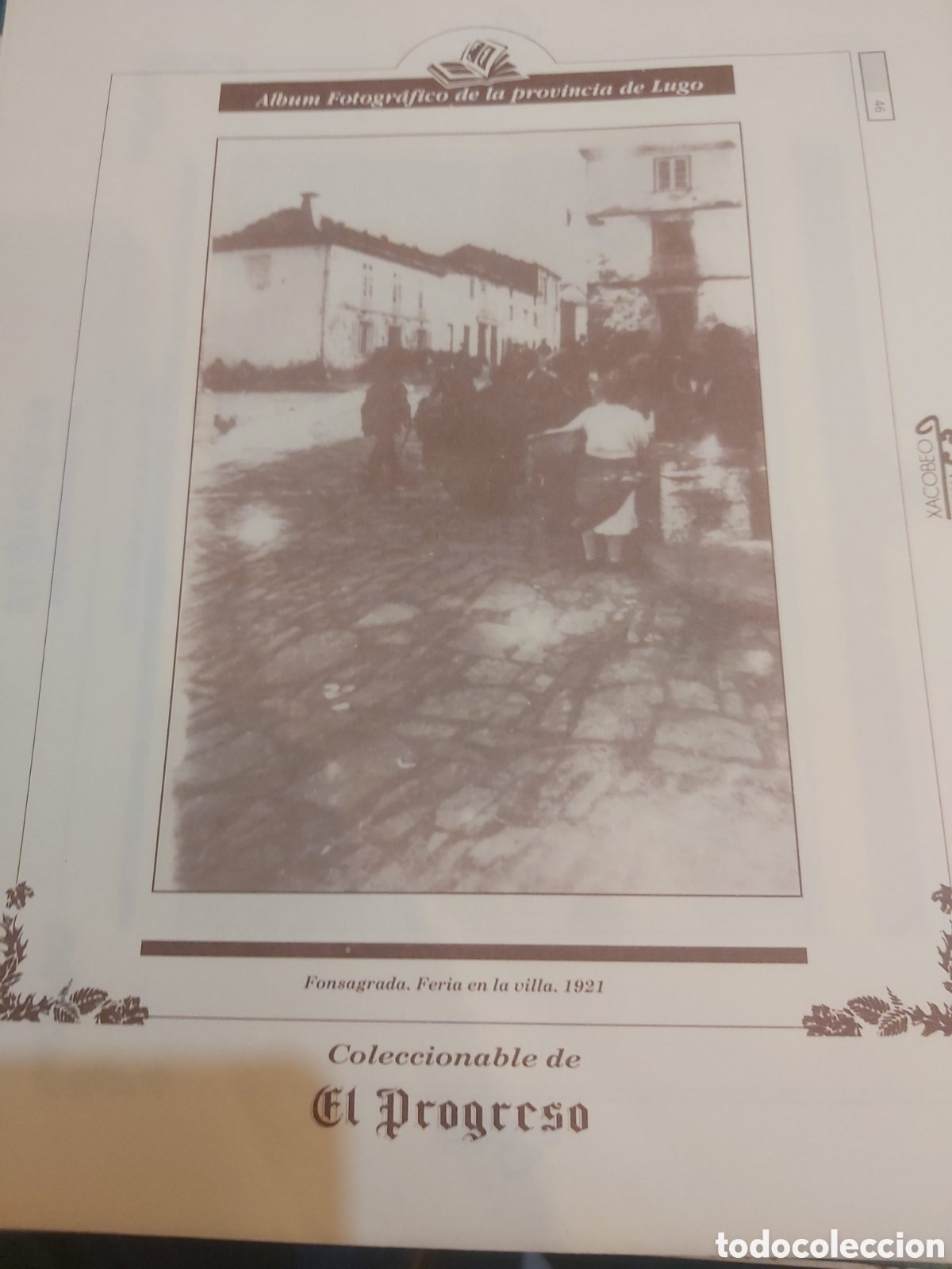 Collezionismo: Fonsagrada Lugo feria villa 1921 l&aacute;mina