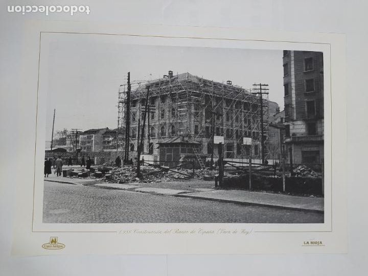 Collectionnisme: L&Aacute;MINA DE LOGRO&Ntilde;O 1958. CONSTRUCCI&Oacute;N DEL BANCO ESPA&Ntilde;A. REPRODUCCI&Oacute;N FOTOGR&Aacute;FICA. LA RIOJA. TDKR5