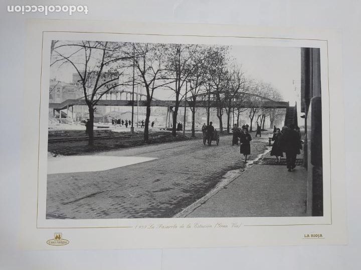 Collectionnisme: L&Aacute;MINA DE LOGRO&Ntilde;O 1959. PASARELA DE LA ESTACI&Oacute;N GRAN VIA. REPRODUCCI&Oacute;N FOTOGR&Aacute;FICA. LA RIOJA. TDKR5