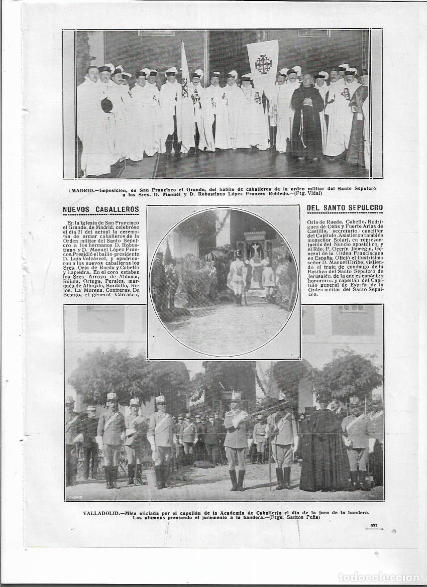 Collezionismo: 1914 RECORTE PRENSA MADRID NUEVOS CABALLEROS SANTO SEPULCRO MANUEL ROBUSTIANO LOPEZ FRANCES ROBLEDO