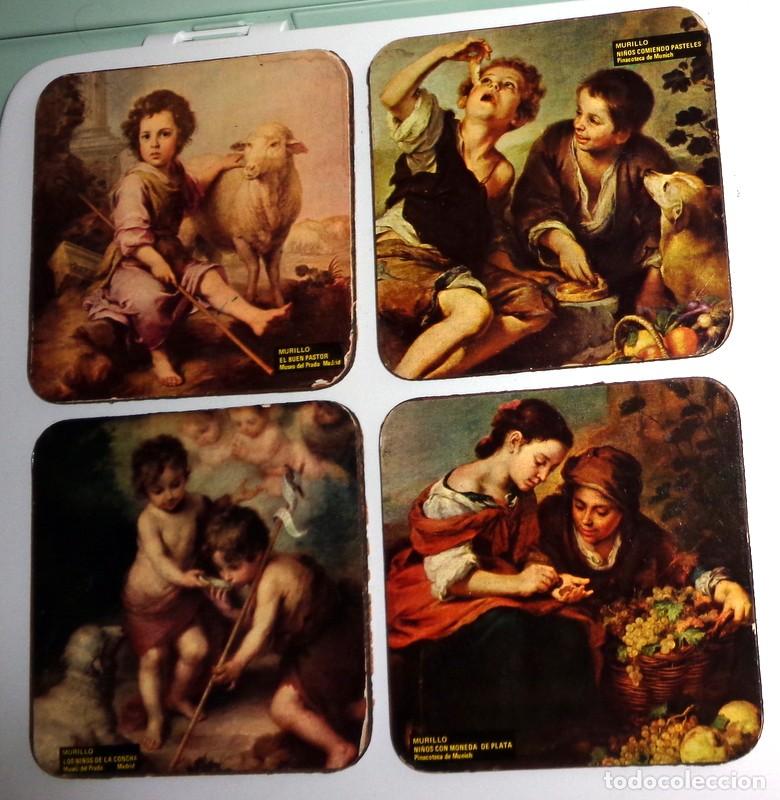 Coleccionismo: LOTE POSAVASOS ARTE MUSEO PRADO PINACOTECA MUNICH. MURILLO. RELOJERIA AURI ZARAGOZA SELLO CORCHO