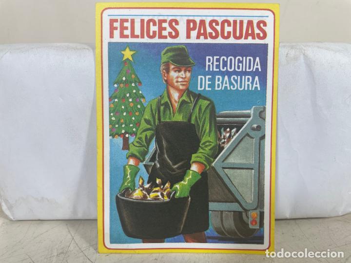 Coleccionismo: FELICITACION NAVIDAD/PASCUAS - LIMPIEZA PUBLICA -BASURERO-FELICES -A&Ntilde;OS 80