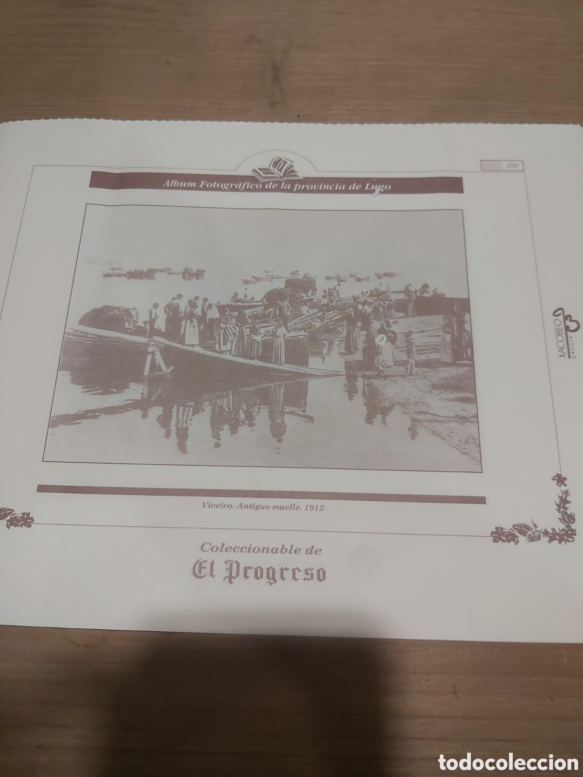 Collezionismo: 1912 vivero Lugo muelle l&aacute;mina coleccionable 209 Galicia Lugo