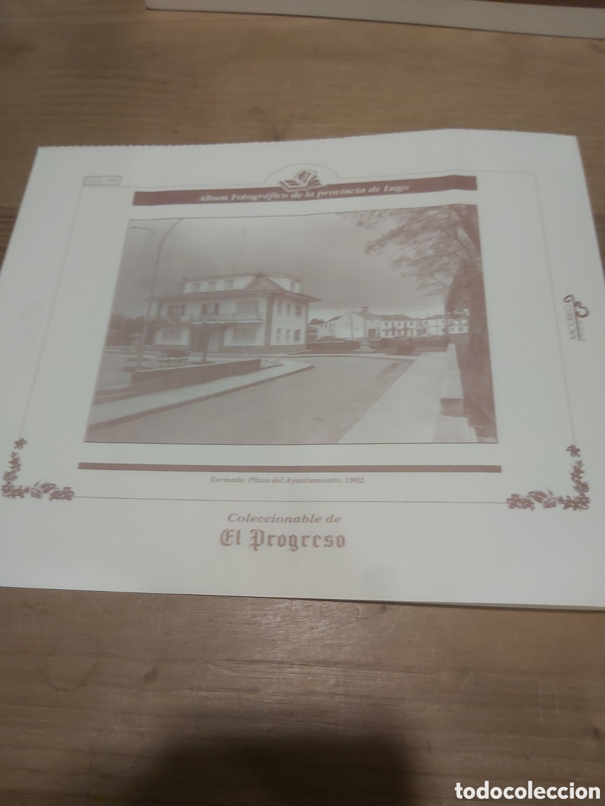 Coleccionismo: 1962 xermade Lugo plaza ayuntamiento l&aacute;mina coleccionable Lugo Galicia 210
