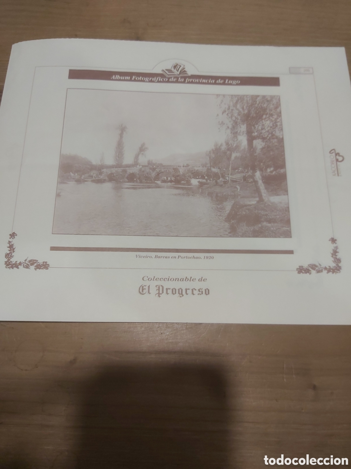 Sammelleidenschaft Papier: 1920 l&aacute;mina barcas en portochao coleccionable Lugo Galicia 205