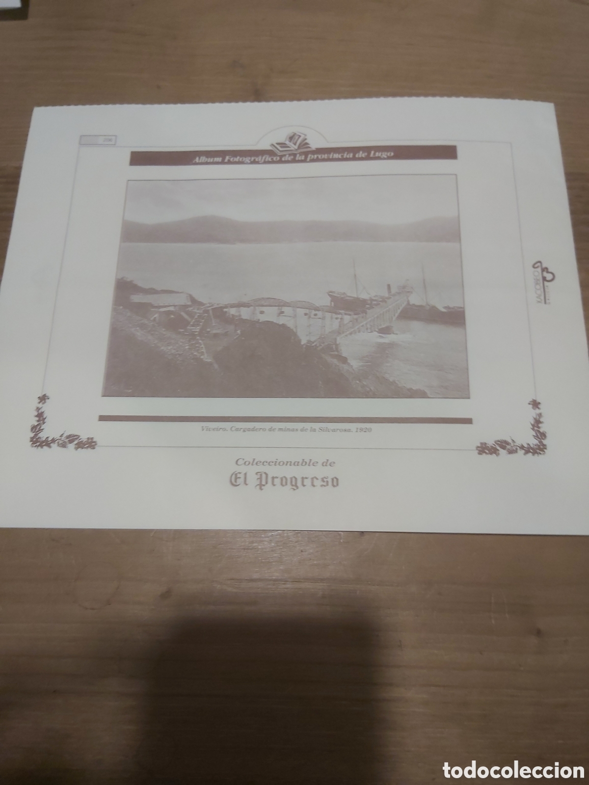 Sammelleidenschaft Papier: 1920 vivero Lugo cargadero minas silvarosa l&aacute;mina coleccionable Lugo Galicia 206