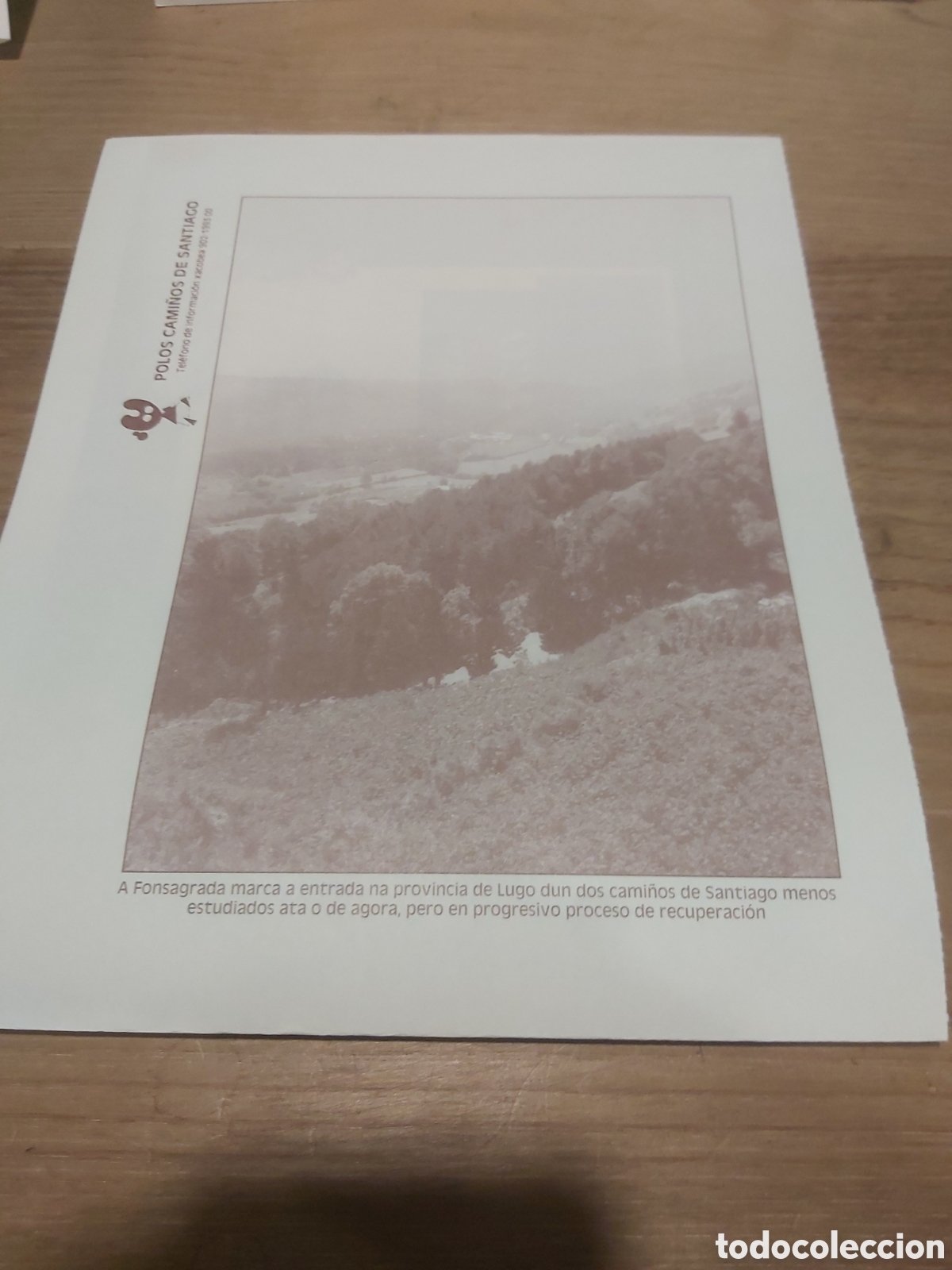 Coleccionismo: Fonsagrada Lugo polos cami&ntilde;os santiago l&aacute;mina coleccionable Lugo Galicia