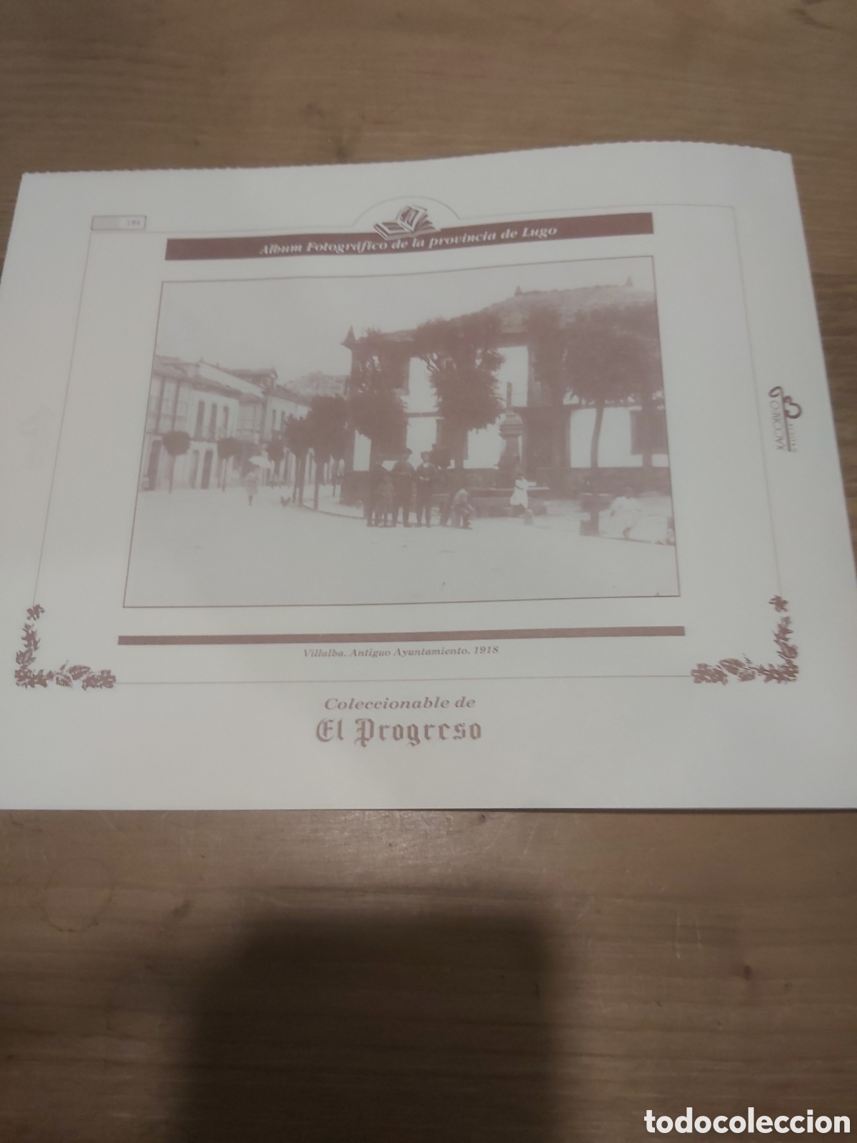 Sammelleidenschaft Papier: 1918 Villalba Lugo ayuntamiento l&aacute;mina coleccionable Lugo Galicia Espa&ntilde;a 194
