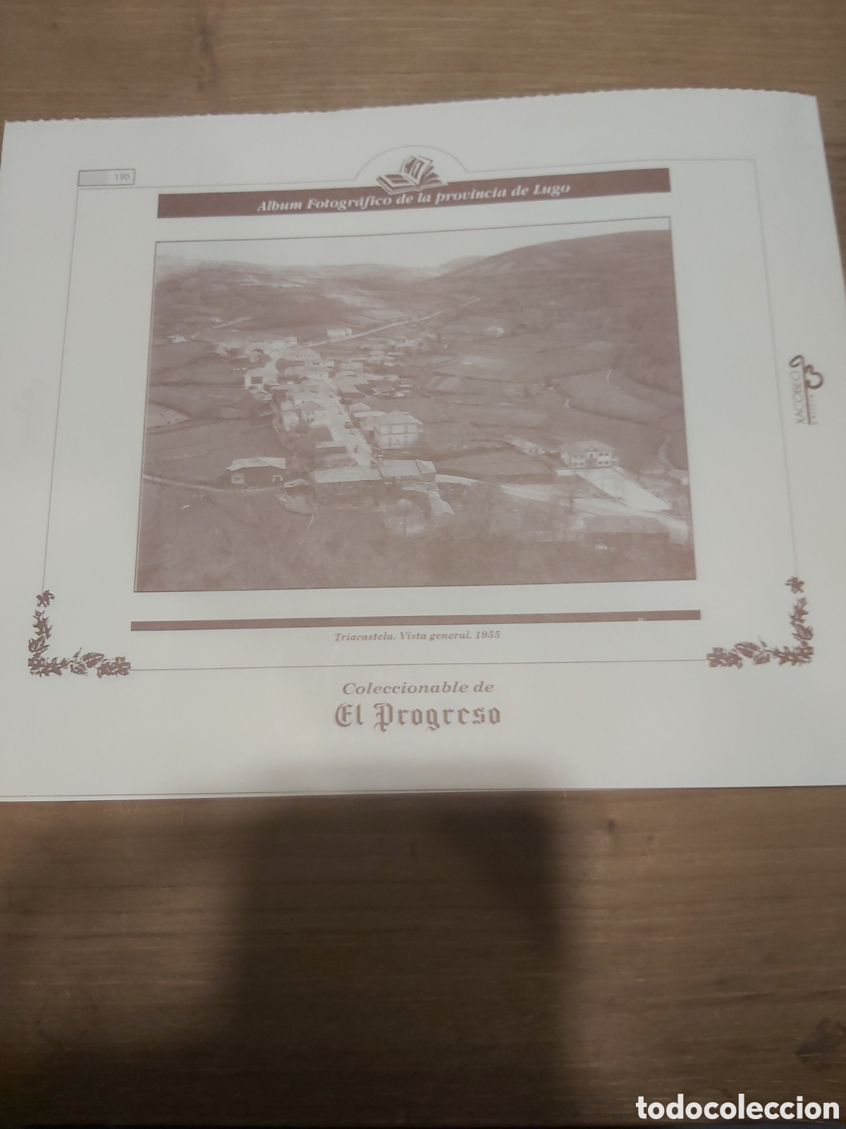 Sammelleidenschaft Papier: 1955 triacastela Lugo Galicia Espa&ntilde;a l&aacute;mina coleccionable Lugo Galicia Espa&ntilde;a 190